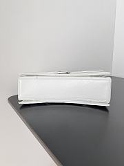 	 Bagsaaa Balenciaga Crush Small Chain Bag In White - 25.5*10*15.5cm - 4