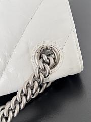 	 Bagsaaa Balenciaga Crush Small Chain Bag In White - 25.5*10*15.5cm - 3
