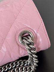 	 Bagsaaa Balenciaga Crush Small Chain Bag In Pink - 25.5*10*15.5cm - 6