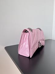 	 Bagsaaa Balenciaga Crush Small Chain Bag In Pink - 25.5*10*15.5cm - 4