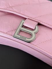 	 Bagsaaa Balenciaga Crush Small Chain Bag In Pink - 25.5*10*15.5cm - 3