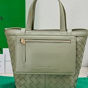 	 Bagsaaa Bottega Veneta Small Flip Flap Green Tote bag - 23*18.5*15cm - 6