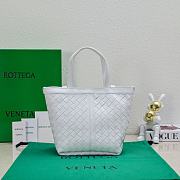 	 Bagsaaa Bottega Veneta Small Flip Flap White Tote bag - 23*18.5*15cm - 4