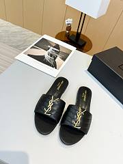 	 Bagsaaa YSL Black Leather Slides 02 - 1