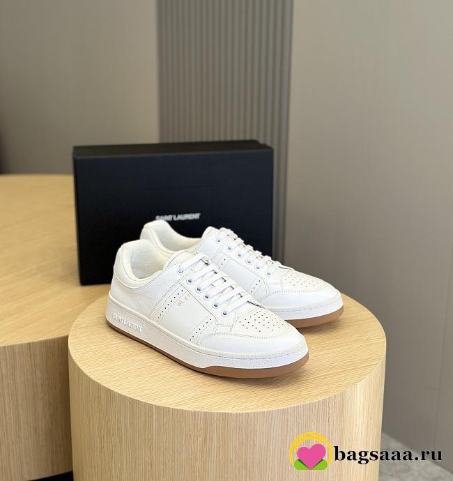 Bagsaaa YSL Low Top White Sneakers - 1