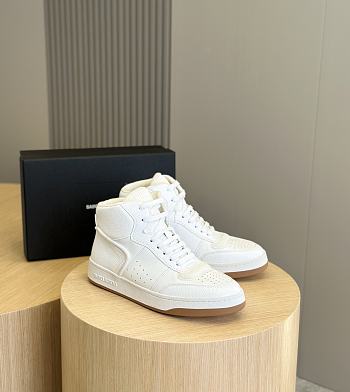 	 Bagsaaa YSL High Top White Sneakers