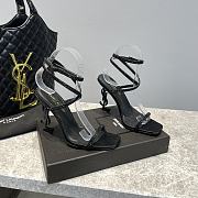 Bagsaaa YSL Opyum 110 YSL Heeled Sandals Black Crystal - 2