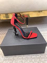 Bagsaaa YSL Opyum red leather sandals 10.5cm - 5
