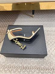 Bagsaaa YSL Opyum off white leather sandals 10.5cm - 6
