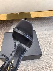 Bagsaaa YSL Opyum black leather sandals 10.5cm - 6