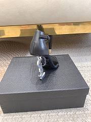 Bagsaaa YSL Opyum black leather sandals 10.5cm - 5