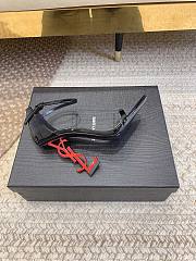Bagsaaa YSL Opyum black patent leather with red heel sandals 10.5cm - 3