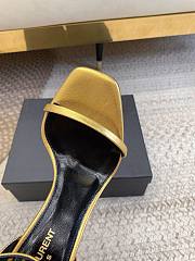 Bagsaaa YSL Opyum gold leather sandals 10.5cm - 3