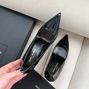 Bagsaaa YSL Opyum Slingback Pumps All Black Patent Leather - 4