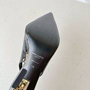 Bagsaaa YSL Opyum Slingback Pumps Black Patent Leather Gold Heel - 2