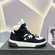 Bagsaaa Chanel High Top Sneakers Black - 1