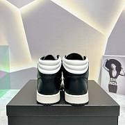 	 Bagsaaa Chanel High Top Sneakers Lambskin Leather Black - 5