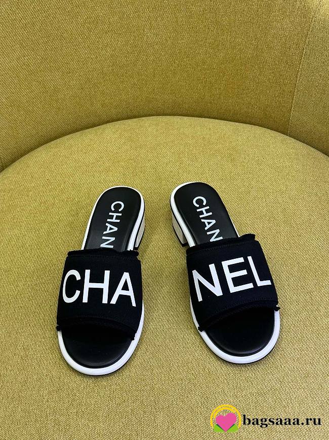 	 Bagsaaa Chanel Black Sandals - 1