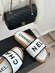 Bagsaaa Chanel Flat Slides White - 6