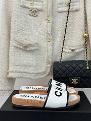 Bagsaaa Chanel Flat Slides White - 5