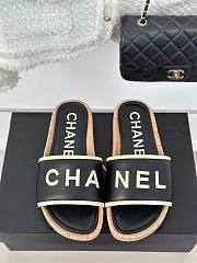 	 Bagsaaa Chanel Flat Slides Black - 1