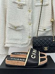 	 Bagsaaa Chanel Flat Slides Black - 5