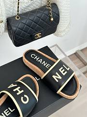 	 Bagsaaa Chanel Flat Slides Black - 3