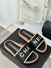 	 Bagsaaa Chanel Flat Slides Black - 2