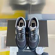 Bagsaa Chanel BlackMesh Suede Grained Calfskin CC Sneaker - 5
