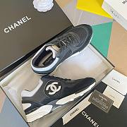 Bagsaa Chanel BlackMesh Suede Grained Calfskin CC Sneaker - 4