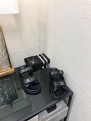 	 Bagsaaa Chanel Dad Sandals In Black - 6