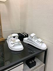 	 Bagsaaa Chanel Dad Sandals In White - 6
