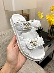 	 Bagsaaa Chanel Dad Sandals In White - 5