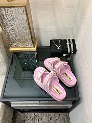 Bagsaaa Chanel Dad Sandals In Pink Tweed - 4