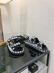 Bagsaaa Chanel Dad Sandals In Black Tweed - 2