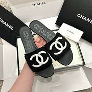 Bagsaaa Chanel Black CC Logo Slides - 6