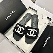 Bagsaaa Chanel Black CC Logo Slides - 5