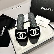 Bagsaaa Chanel Black CC Logo Slides - 3