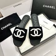 Bagsaaa Chanel Black CC Logo Slides - 2