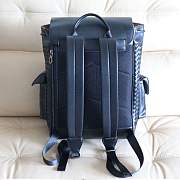 Bagsaaa Bottega Veneta Intrecciato Flap Backpack Black - 38x26x15cm - 5