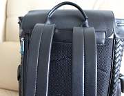 Bagsaaa Bottega Veneta Intrecciato Flap Backpack Black - 38x26x15cm - 4