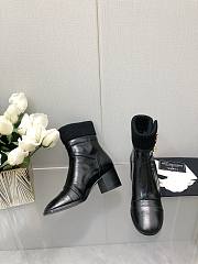Bagsaaa Chanel CC Logo Black Chelsea Short Boots - 3