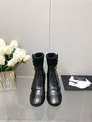 Bagsaaa Chanel CC Logo Black Ankle Short Boots - 3