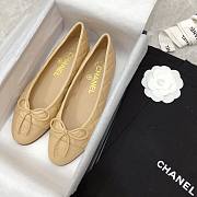 	 Bagsaaa Chanel Ballerinas Beige Shoes - 1