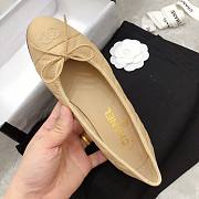 	 Bagsaaa Chanel Ballerinas Beige Shoes - 5