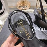 	 Bagsaaa Chanel Slingback Heeled Sandals Pointed Black - 6