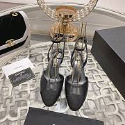 	 Bagsaaa Chanel Slingback Heeled Sandals Pointed Black - 2