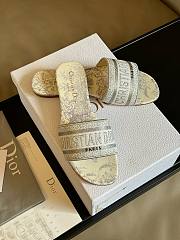 	 Bagsaaa Dior Dway Light Grey Slides - 6