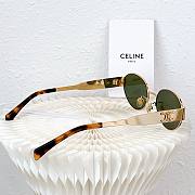 Bagsaaa Celine Triomphe Metal sunglasses gold/green - 5