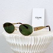 Bagsaaa Celine Triomphe Metal sunglasses gold/green - 3